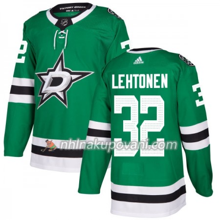 Dallas Stars Jacket Dresy Kari Lehtonen 32 Adidas 2017-2018 Kelly Zelená Authentic - Pánské